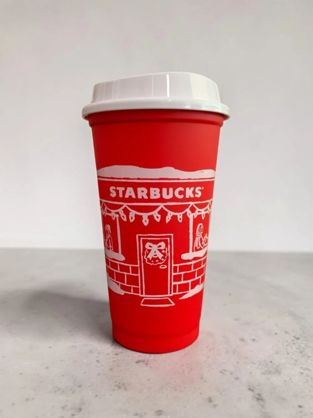 Lot of 20 Starbucks Red Cup Day Christmas Plastic Reusable Cup w/ Lids 2025 16oz
